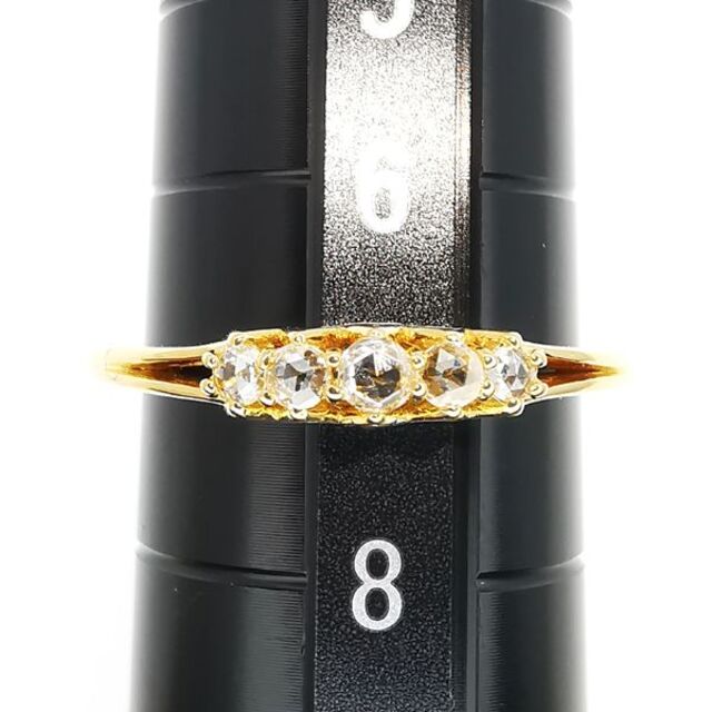 K18 ローズカット ダイヤモンド リング 0.07ct | www.jarussi.com.br