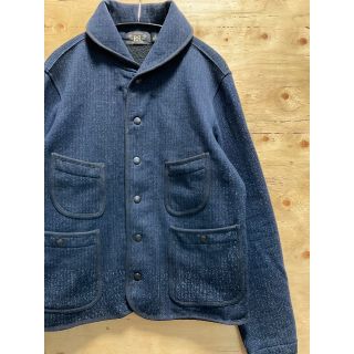 RRL INDIGO SHAWL COLLAR BEACH JACKET