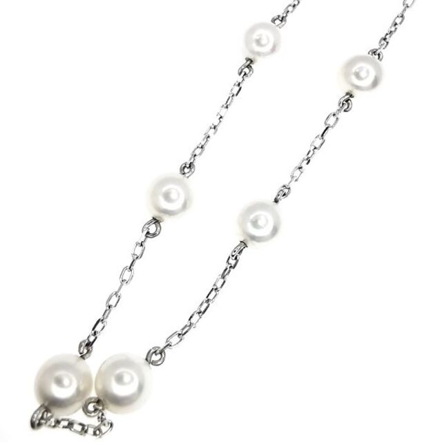 MIKIMOTO(ミキモト)のミキモト MIKIMOTO K18WG パール ブレスレット 定価7万 レディースのアクセサリー(ブレスレット/バングル)の商品写真