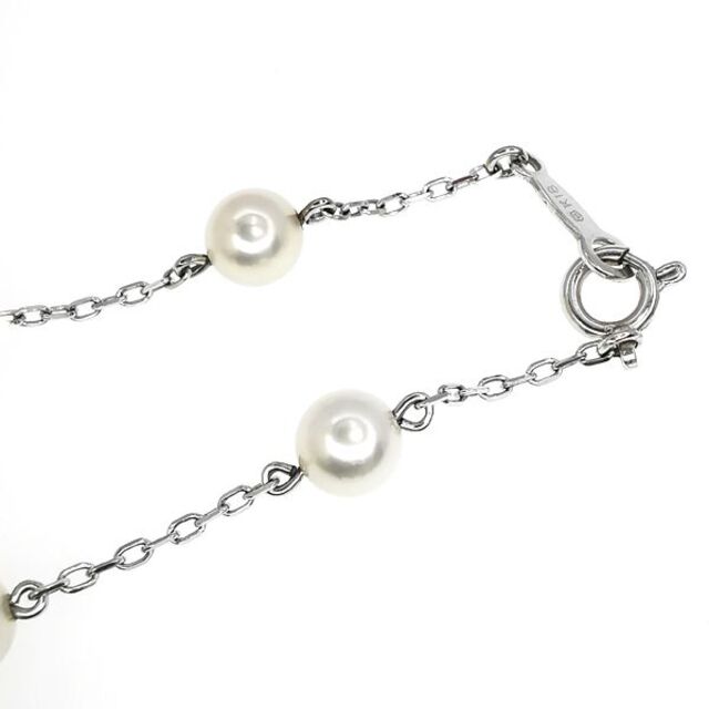 MIKIMOTO(ミキモト)のミキモト MIKIMOTO K18WG パール ブレスレット 定価7万 レディースのアクセサリー(ブレスレット/バングル)の商品写真