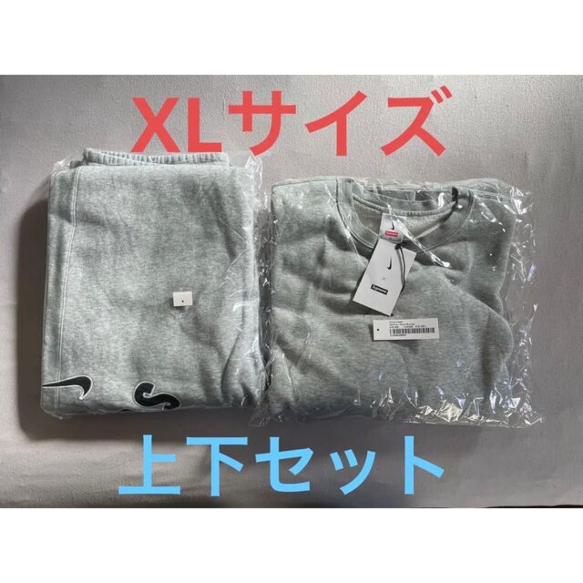 シュプリーム ナイキ アーク スエット 上下セット ヘザー グレー XL