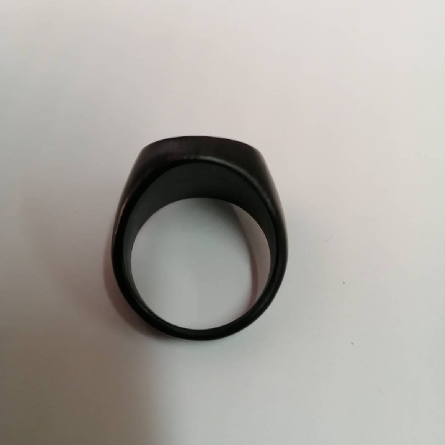 【SALE】リング メンズ ブラック オパール カレッジ 黒色 指輪 20号 メンズのアクセサリー(リング(指輪))の商品写真