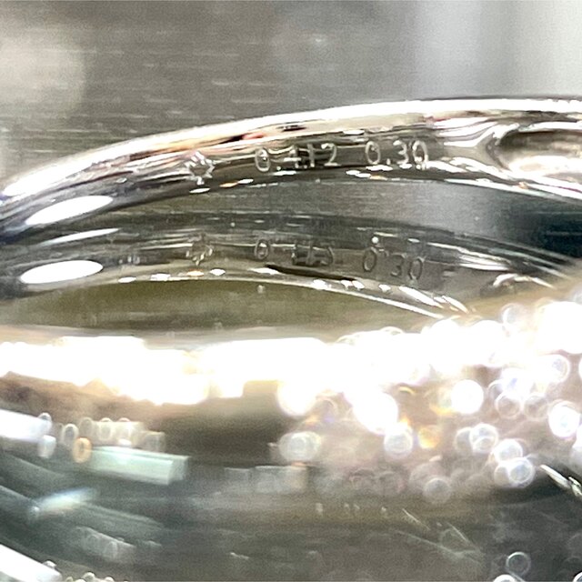 照り輝き抜群・高品質！Pt950 ダイヤ リング  3.90g M1002 レディースのアクセサリー(リング(指輪))の商品写真