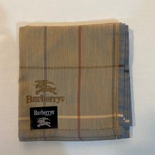 バーバリー(BURBERRY)のBurberrys ハンカチ　未使用品　ブラウン　ホース刺繍　#2272(ハンカチ)