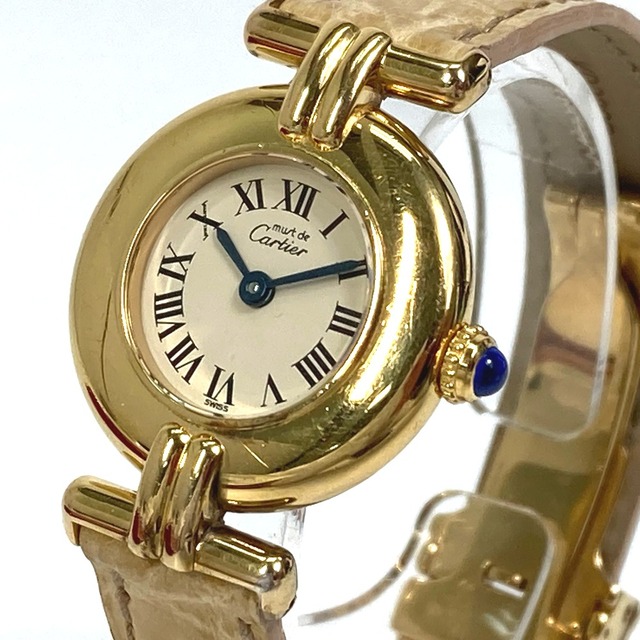 カルティエ CARTIER マスト ヴェルメイユ コリゼ 1902 クォーツ 腕時計 SV925 ゴールド