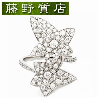 ブシュロン(BOUCHERON)の(新品仕上げ済）ブシュロン BOUCHERON リエールドゥパリ リング 指輪 ＃55  K18 WG ホワイトゴールド ダイヤ  パンジー 花 8595(リング(指輪))