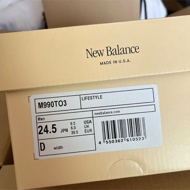 新品 ニューバランス NEW BALANCE / M990 TO3 24.5 名作 noxcapital.de
