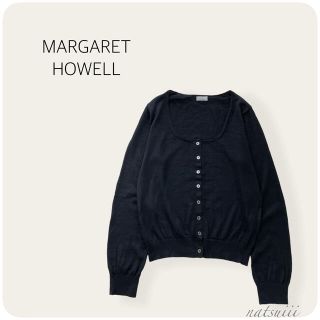 マーガレットハウエル(MARGARET HOWELL)のマーガレットハウエル . カシミヤ シルク ニット カーディガン (カーディガン)