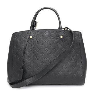 ルイヴィトン(LOUIS VUITTON)のルイ ヴィトン モンテーニュ GM 2way ショルダーバッグ ハンドバッグ モノグラムアンプラント レザー ノワール 黒 M41069 LOUIS VUITTON（未使用　展示品）(ハンドバッグ)