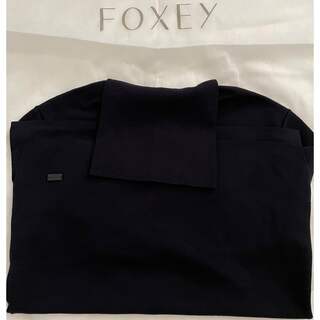 フォクシー(FOXEY)の美品♪FOXEYグレースウールタートルネック40 (ミッドナイトブルー)(ニット/セーター)