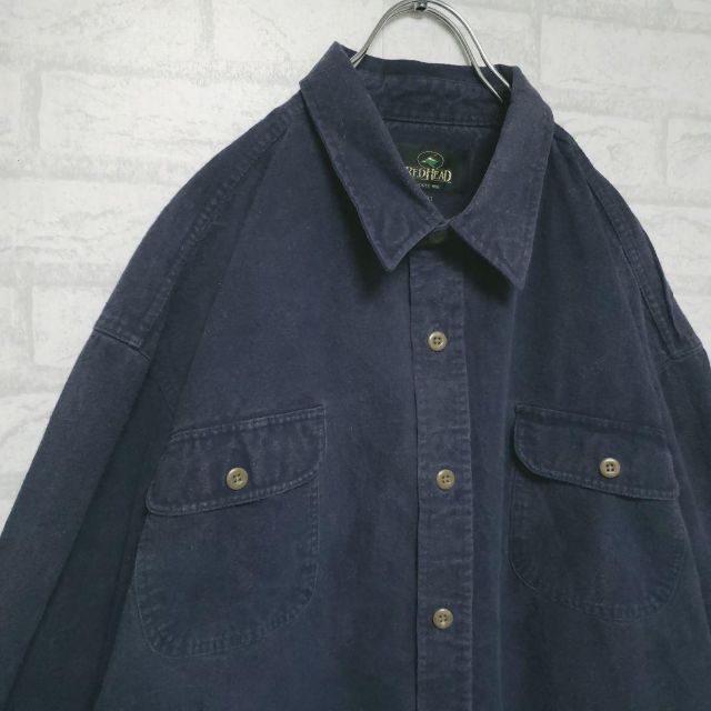 RED HEAD レッドヘッド シャモアクロスシャツ ネルシャツ ワークシャツ