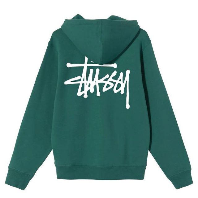 新品】stussy スウェットパーカー サイズXL グリーン シップアップ www