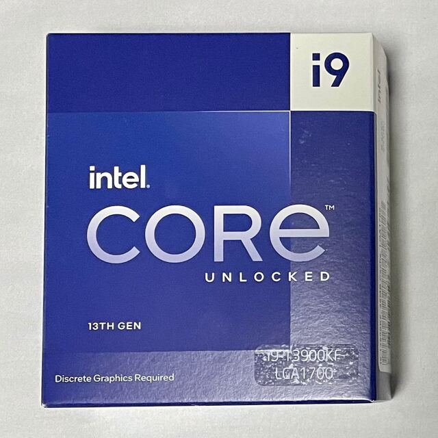 Core i9 13900KF ( 13900K の内蔵グラフィック無効版)