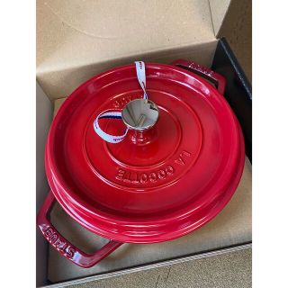 ストウブ(STAUB)のストウブ ピコ ココット ラウンド チェリー　22cm(鍋/フライパン)