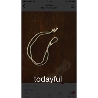 トゥデイフル(TODAYFUL)のtodayfulスネークチェーンブレスレット(ブレスレット/バングル)