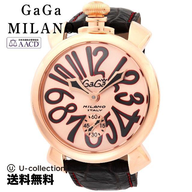GaGa MILANO(ガガミラノ)のガガミラノ MANUALE 48MM 腕時計 GAG-501111S-DBR  2年 レディースのファッション小物(腕時計)の商品写真