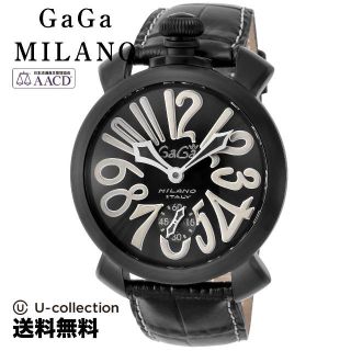 ガガミラノ(GaGa MILANO)のガガミラノ MANUALE 48MM 腕時計 GAG-501206S-BLK  2年(腕時計)