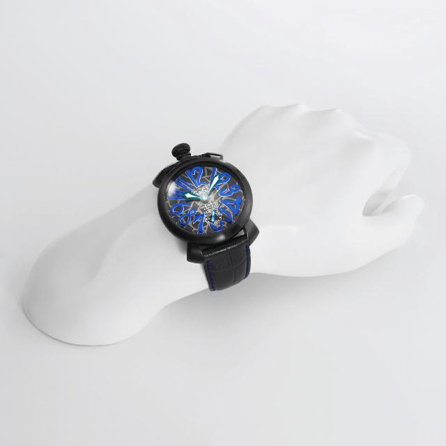 ガガミラノ MANUALE 48MM 腕時計 GAG-5012MOSAICO02S-BLK 2年 ガガミラノ MANUALE 48MM 腕時計 GAG-5012MOSAICO02S-BLK 2年