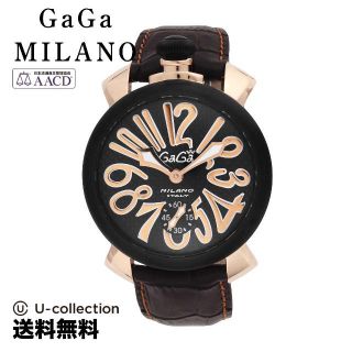 GaGa MILANO - ガガミラノ MANUALE 48MM 腕時計 GAG-501401S-BRW 2年の