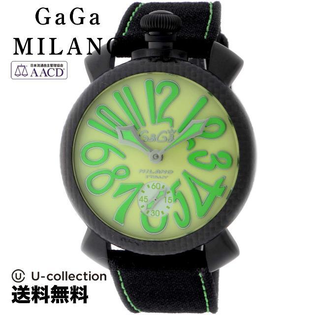 GaGa MILANO(ガガミラノ)のガガミラノ MANUALE 48MM 腕時計 GAG-501611S-BLK  2年 レディースのファッション小物(腕時計)の商品写真