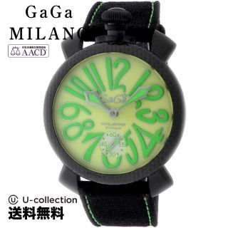 ガガミラノ(GaGa MILANO)のガガミラノ MANUALE 48MM 腕時計 GAG-501611S-BLK  2年(腕時計)