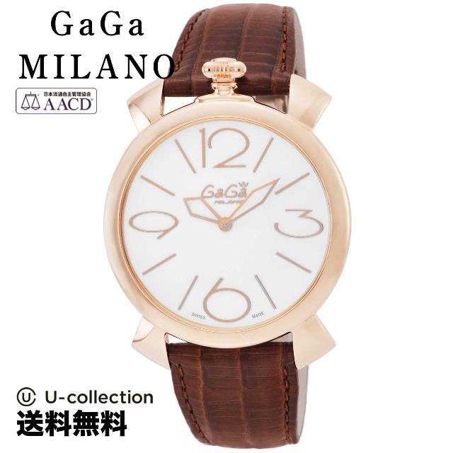 ガガミラノ MANUALE THIN 46MM 腕時計 GAG-509101-BRW-N  2年