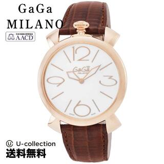 ガガミラノ(GaGa MILANO)のガガミラノ MANUALE THIN 46MM 腕時計 GAG-509101-BRW-N  2年(腕時計)