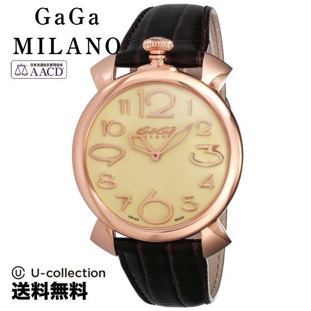 GaGa MILANO - ガガミラノ MANUALE THIN 46MM 腕時計 GAG-509105-DBR-N