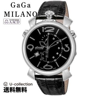 ガガミラノ(GaGa MILANO)のガガミラノ THIN CHRONO 46MM 腕時計 GAG-509701BK-NEW-N  2年(腕時計)