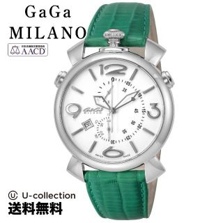 ガガミラノ(GaGa MILANO)のガガミラノ THIN CHRONO 46MM 腕時計 GAG-509702SG-N  2年(腕時計)