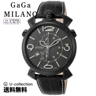 ガガミラノ(GaGa MILANO)のガガミラノ THIN CHRONO 46MM 腕時計 GAG-509901BK-NEW-N  2年(腕時計)