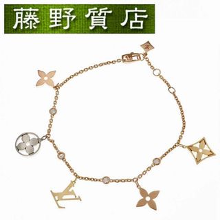 ルイヴィトン(LOUIS VUITTON)の(新品仕上げ済）ルイヴィトン LOUIS VUITTON ブラスレ イディール チャームブレス K18 WG YG PG ダイヤ Q95689 ブレスレット 保証書 8613(ブレスレット/バングル)