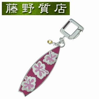 ルイヴィトン(LOUIS VUITTON)の(新品仕上げ）ルイヴィトン LOUIS VUITTON  アロハ チャーム ペンダントヘッド Q93111 K18 WG   エナメル   ダイヤ  サファイア   8986(ネックレス)