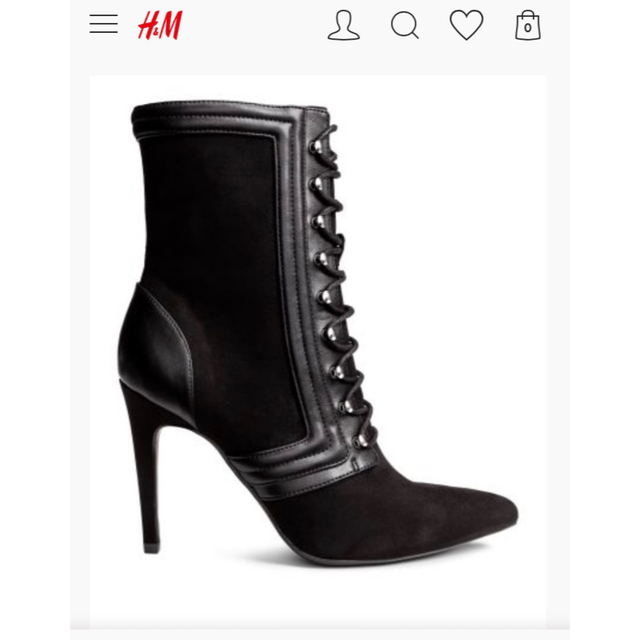 H&M ショートブーツ レースアップブーツ【新品】【未使用】