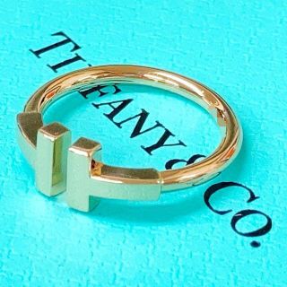 Tiffany & Co. - 【超美品・10号】ティファニー Tワイヤー 指輪 リング 18K