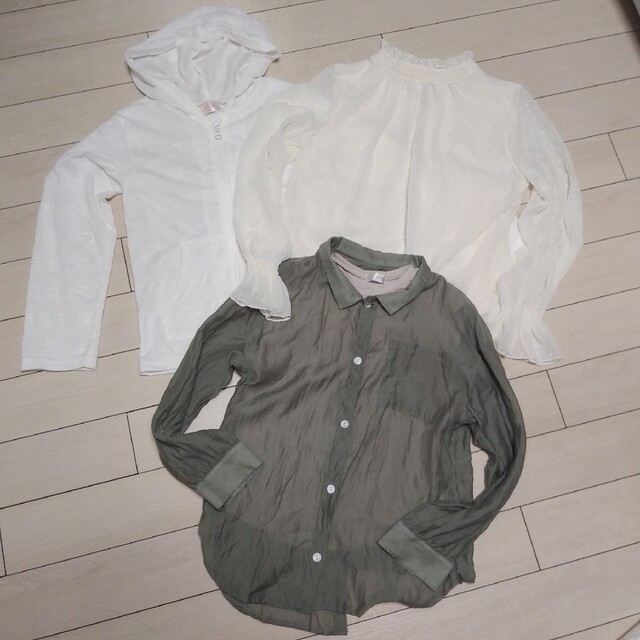 150～キッズ女の子　ブラウス、羽織4点セット キッズ/ベビー/マタニティのキッズ服女の子用(90cm~)(ブラウス)の商品写真