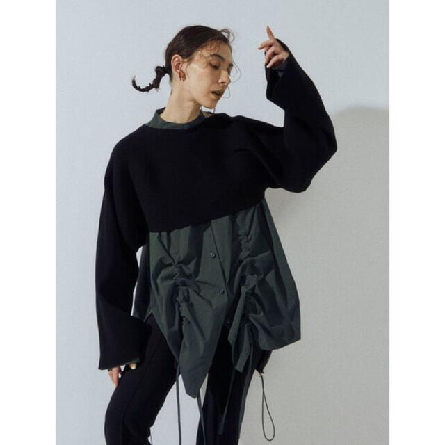 UN3D. ヘムギャザーシャツ | ajmalstud.com