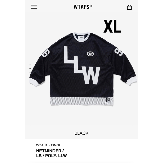 W)taps(ダブルタップス)のWTAPS 22AW NETMINDER/LS BLACK XL 新品未使用 メンズのトップス(Tシャツ/カットソー(七分/長袖))の商品写真