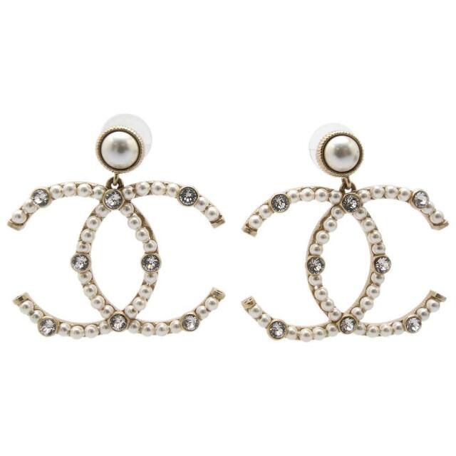 値下げ】 CHANEL - シャネル ピアス ココマーク ラージ フェイクパール