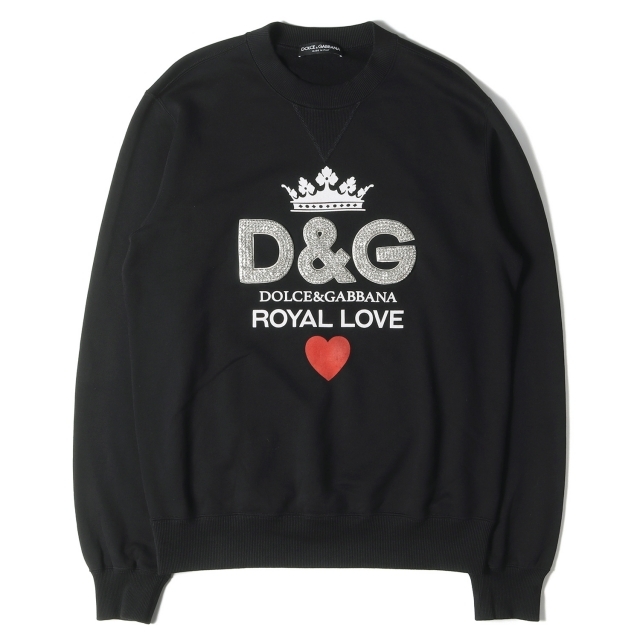 DOLCE&GABBANA ドルチェ&ガッバーナ スウェット D&G クリスタル ロゴ