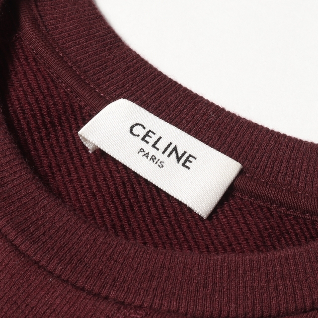 営業 CELINE セリーヌ フロッキー ロゴ ウール ニット セーター