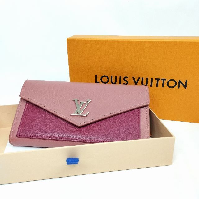 LOUIS VUITTON(ルイヴィトン)の【美品級】ルイ・ヴィトン（トリヨン）マイロックミー　ピンク　長財布 レディースのファッション小物(財布)の商品写真