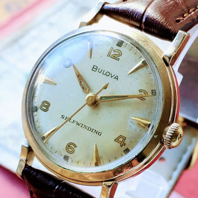 最安価格(税込) ブローバ 1950's メンズ ビンテージ 腕時計 自動巻き