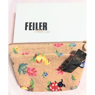 フェイラー(FEILER)の新品　未使用　タグ付き　FEILER　ハイジ　ポーチ 大　箱 ショップバッグ付き(ポーチ)