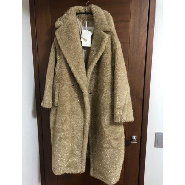 新品 マックスマーラ テディベア park M max mara ゴールドラメ | フリマアプリ ラクマ