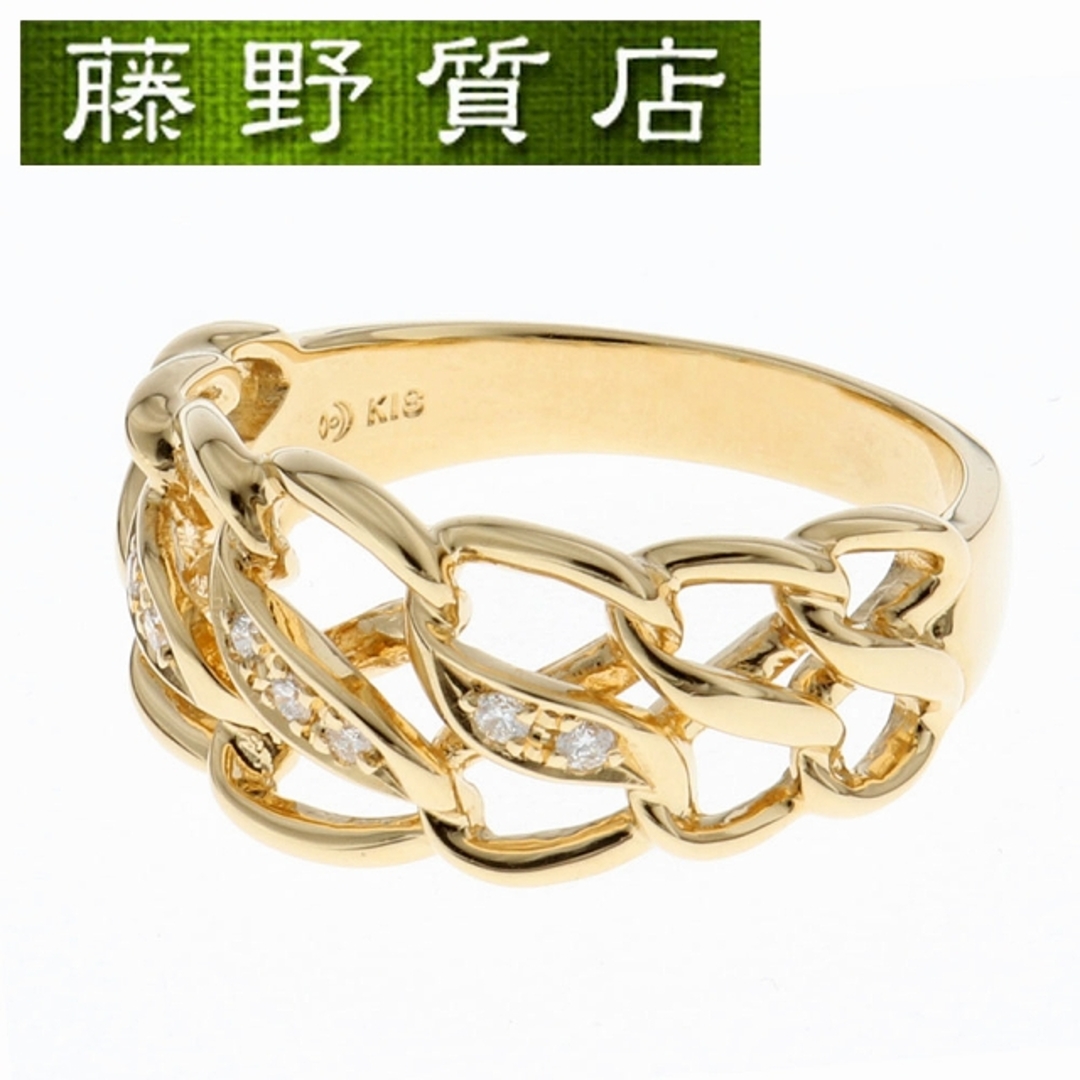 TASAKI - (新品仕上げ済）タサキ TASAKI 田崎 ダイヤ入り リング 指輪 約14号 K18 YG × ダイヤ 0.05ct 8865