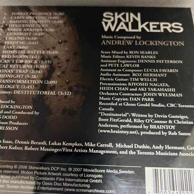 【新品】Skinwalkers/スキンウォーカーズ-US盤サントラ　未開封　CD エンタメ/ホビーのCD(映画音楽)の商品写真