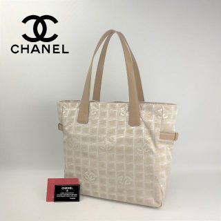 ■CHANEL シャネル■ ニュートラベルライン トートGM カード付 希少色