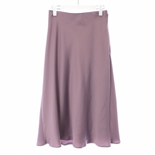 LOUNIE(ルーニィ)のルーニィ LOUNIE フレアスカート ロング マキシ 38 M 紫 パープル レディースのスカート(ロングスカート)の商品写真