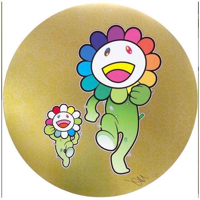 経典ブランド お花の親子 ラッタッタ!(ポスター作品) 村上隆 ED300